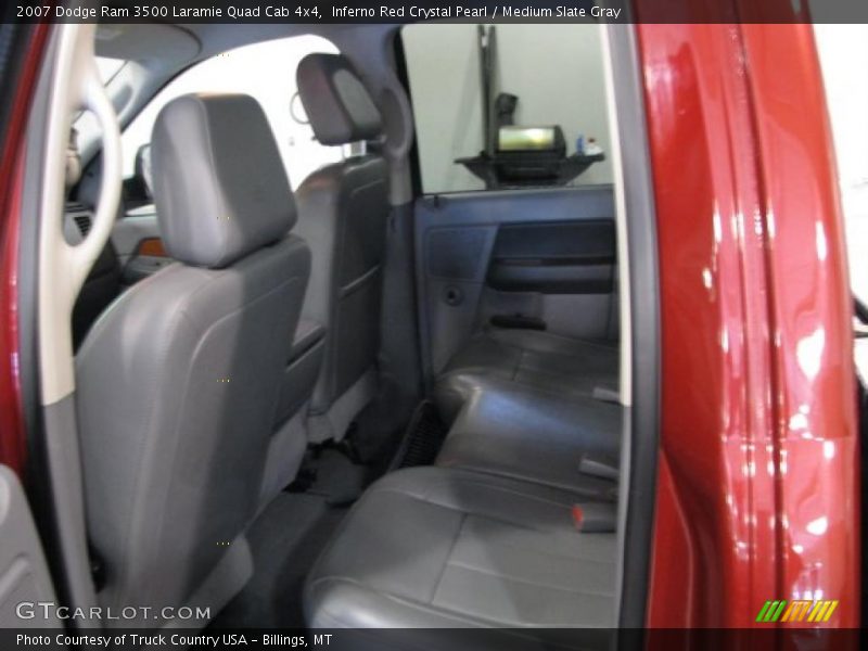 Inferno Red Crystal Pearl / Medium Slate Gray 2007 Dodge Ram 3500 Laramie Quad Cab 4x4