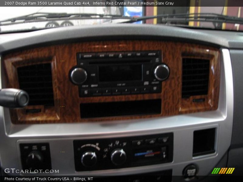 Inferno Red Crystal Pearl / Medium Slate Gray 2007 Dodge Ram 3500 Laramie Quad Cab 4x4