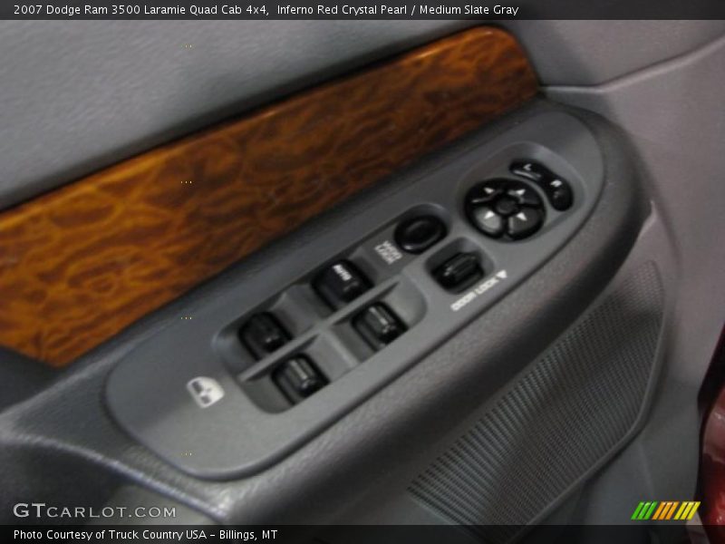 Inferno Red Crystal Pearl / Medium Slate Gray 2007 Dodge Ram 3500 Laramie Quad Cab 4x4