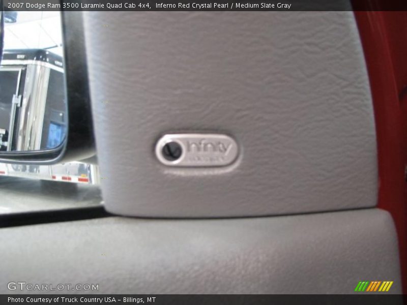 Inferno Red Crystal Pearl / Medium Slate Gray 2007 Dodge Ram 3500 Laramie Quad Cab 4x4