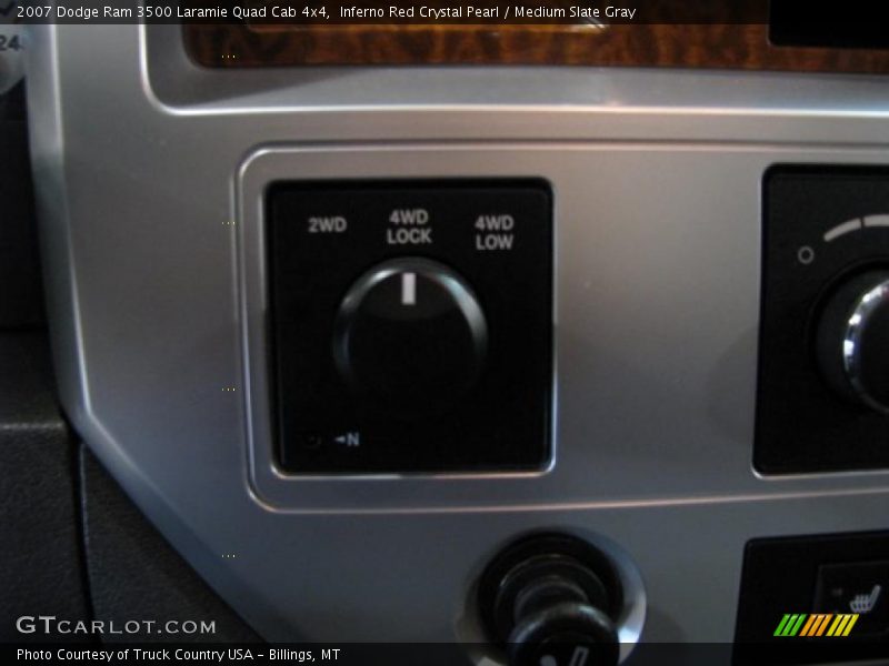 Inferno Red Crystal Pearl / Medium Slate Gray 2007 Dodge Ram 3500 Laramie Quad Cab 4x4