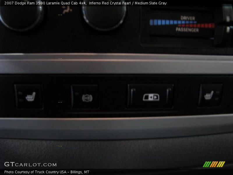 Inferno Red Crystal Pearl / Medium Slate Gray 2007 Dodge Ram 3500 Laramie Quad Cab 4x4