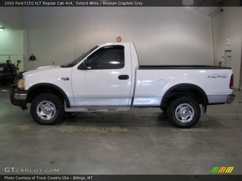 Oxford White / Medium Graphite Grey 2003 Ford F150 XLT Regular Cab 4x4