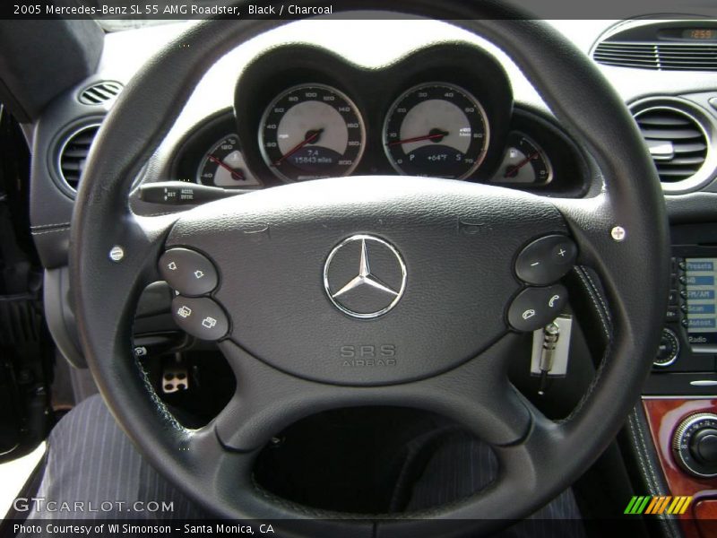 Black / Charcoal 2005 Mercedes-Benz SL 55 AMG Roadster