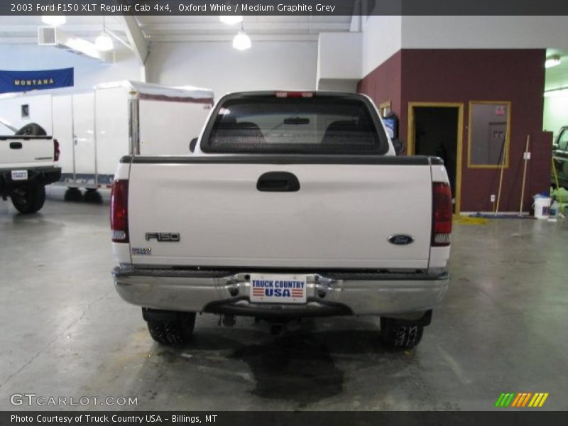 Oxford White / Medium Graphite Grey 2003 Ford F150 XLT Regular Cab 4x4