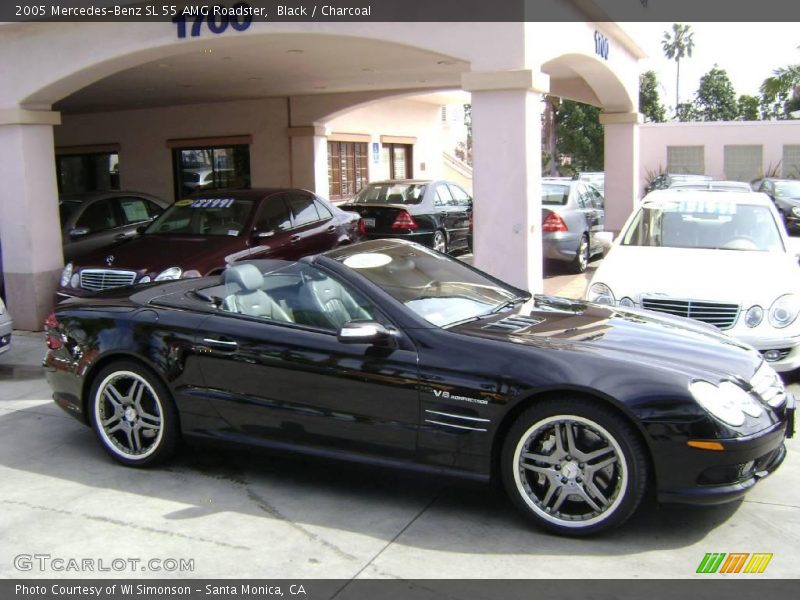 Black / Charcoal 2005 Mercedes-Benz SL 55 AMG Roadster