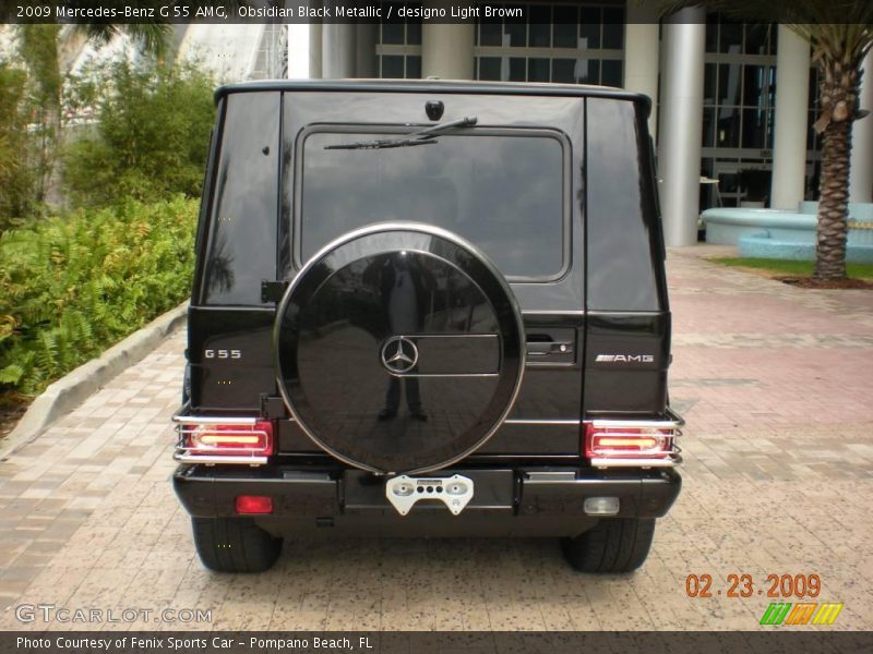 Obsidian Black Metallic / designo Light Brown 2009 Mercedes-Benz G 55 AMG