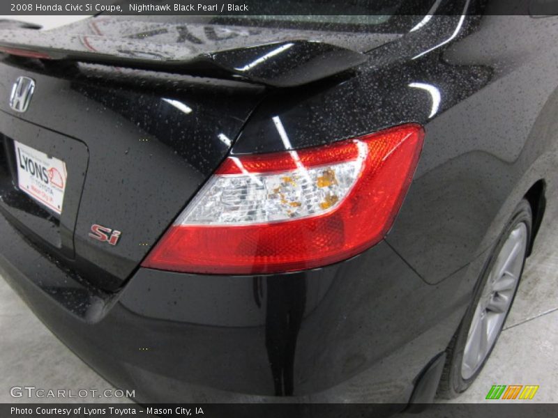 Nighthawk Black Pearl / Black 2008 Honda Civic Si Coupe