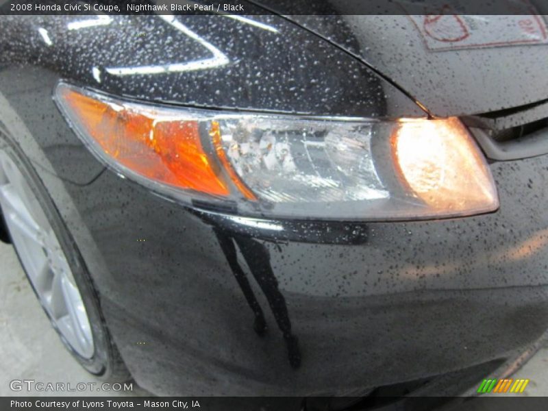 Nighthawk Black Pearl / Black 2008 Honda Civic Si Coupe