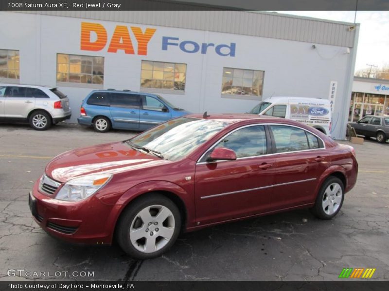 Red Jewel / Gray 2008 Saturn Aura XE