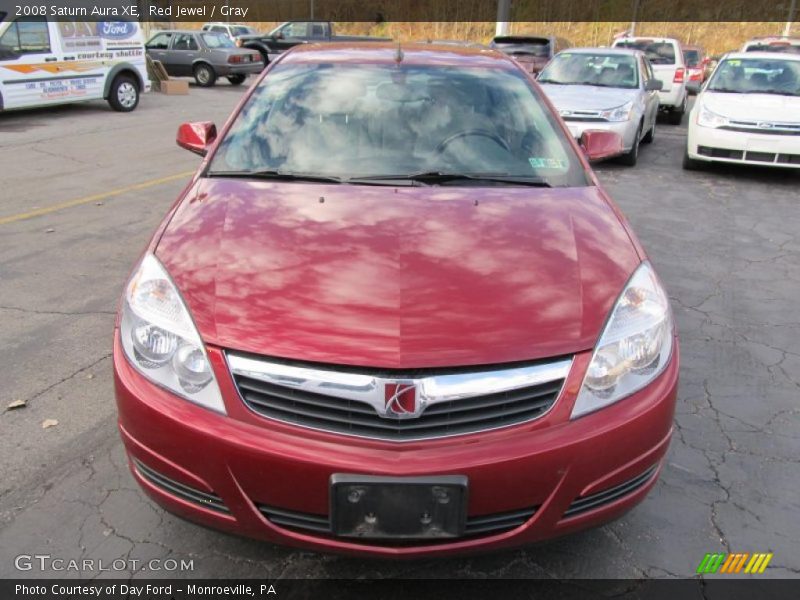 Red Jewel / Gray 2008 Saturn Aura XE