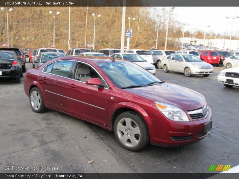 Red Jewel / Gray 2008 Saturn Aura XE