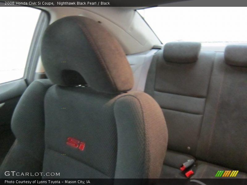 Nighthawk Black Pearl / Black 2008 Honda Civic Si Coupe
