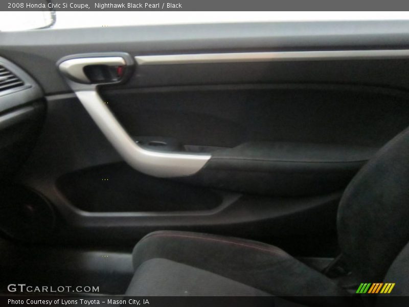 Nighthawk Black Pearl / Black 2008 Honda Civic Si Coupe