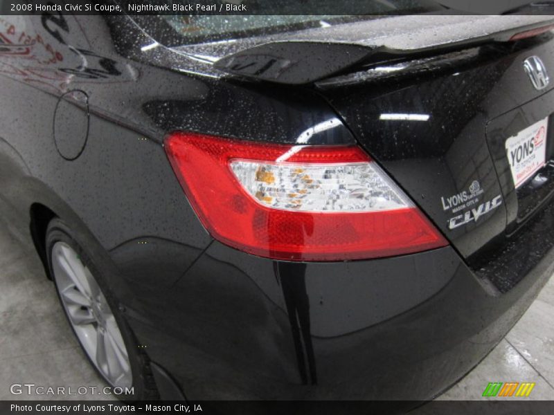 Nighthawk Black Pearl / Black 2008 Honda Civic Si Coupe