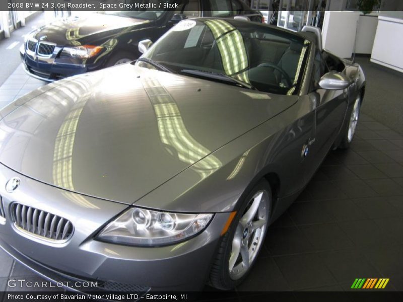 Space Grey Metallic / Black 2008 BMW Z4 3.0si Roadster