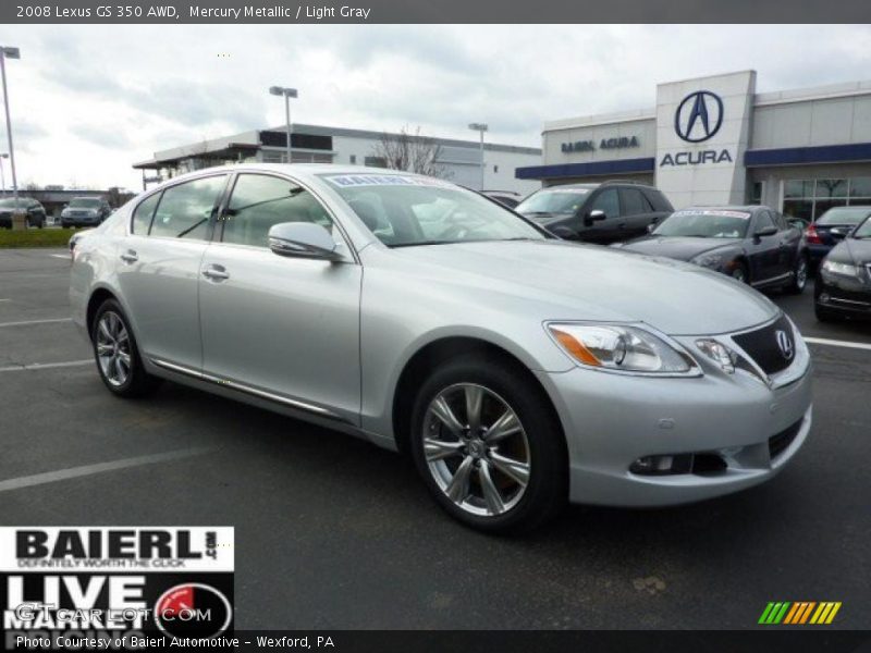 Mercury Metallic / Light Gray 2008 Lexus GS 350 AWD