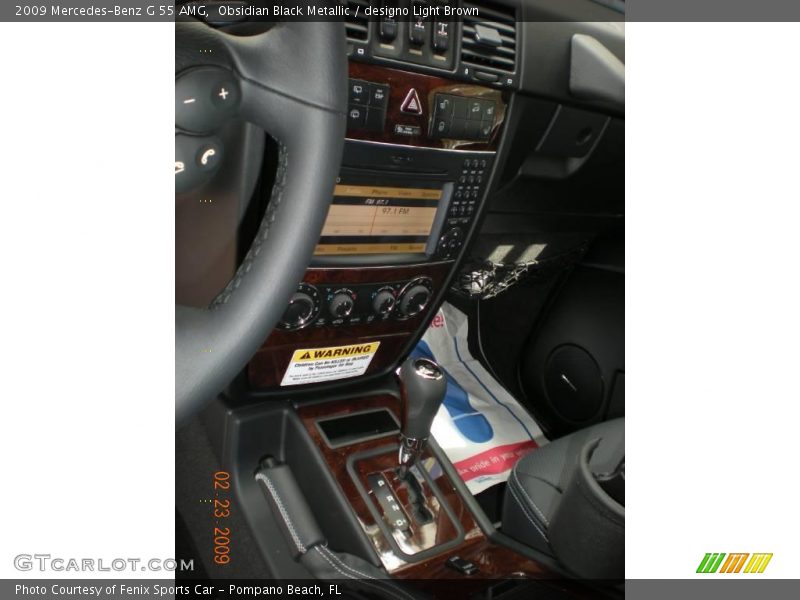 Obsidian Black Metallic / designo Light Brown 2009 Mercedes-Benz G 55 AMG