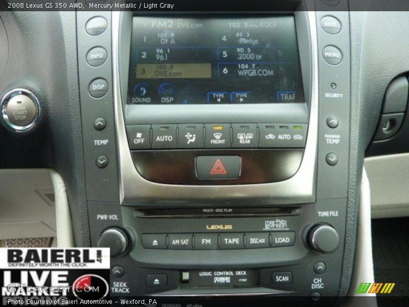 Mercury Metallic / Light Gray 2008 Lexus GS 350 AWD