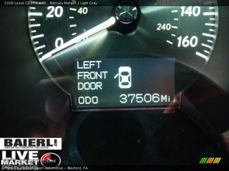 Mercury Metallic / Light Gray 2008 Lexus GS 350 AWD