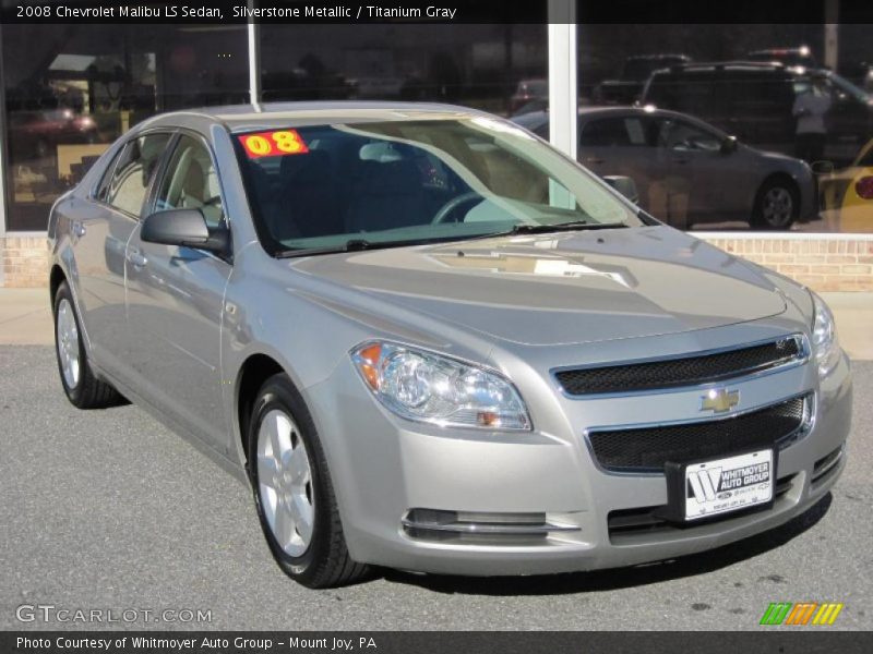 Silverstone Metallic / Titanium Gray 2008 Chevrolet Malibu LS Sedan