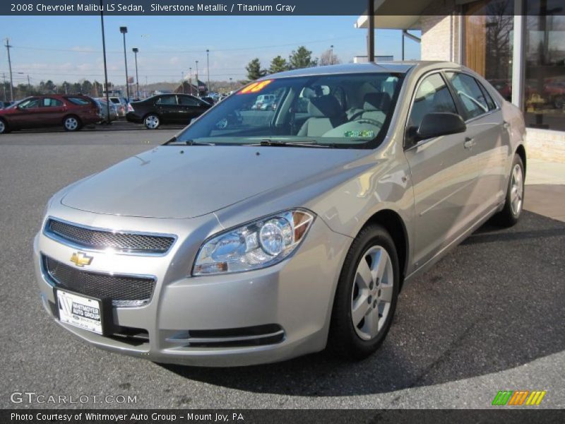 Silverstone Metallic / Titanium Gray 2008 Chevrolet Malibu LS Sedan
