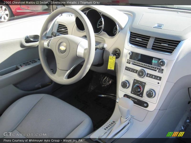 Silverstone Metallic / Titanium Gray 2008 Chevrolet Malibu LS Sedan