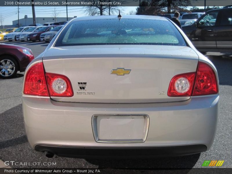 Silverstone Metallic / Titanium Gray 2008 Chevrolet Malibu LS Sedan