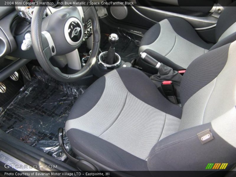 Indi Blue Metallic / Space Grey/Panther Black 2004 Mini Cooper S Hardtop