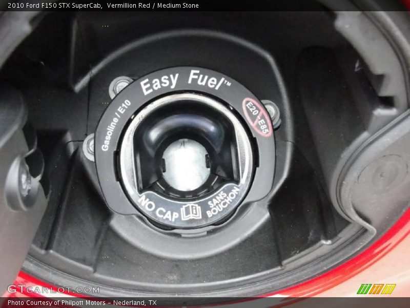 Vermillion Red / Medium Stone 2010 Ford F150 STX SuperCab