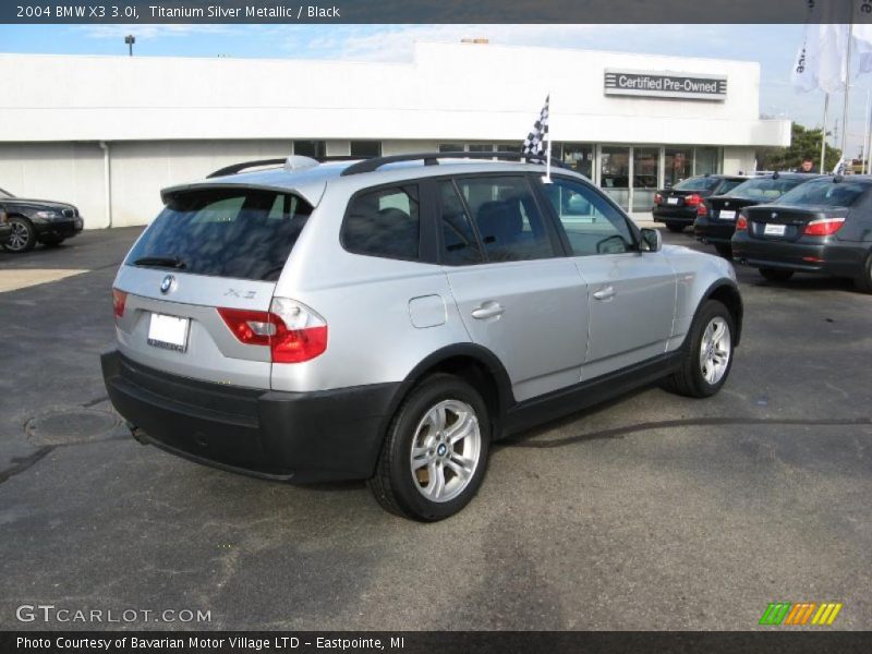 Titanium Silver Metallic / Black 2004 BMW X3 3.0i