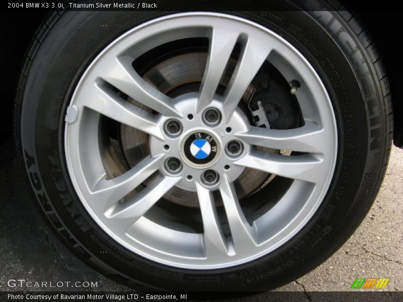 Titanium Silver Metallic / Black 2004 BMW X3 3.0i
