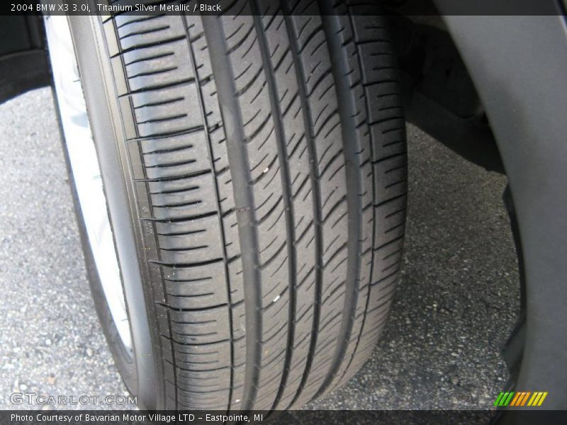 Titanium Silver Metallic / Black 2004 BMW X3 3.0i