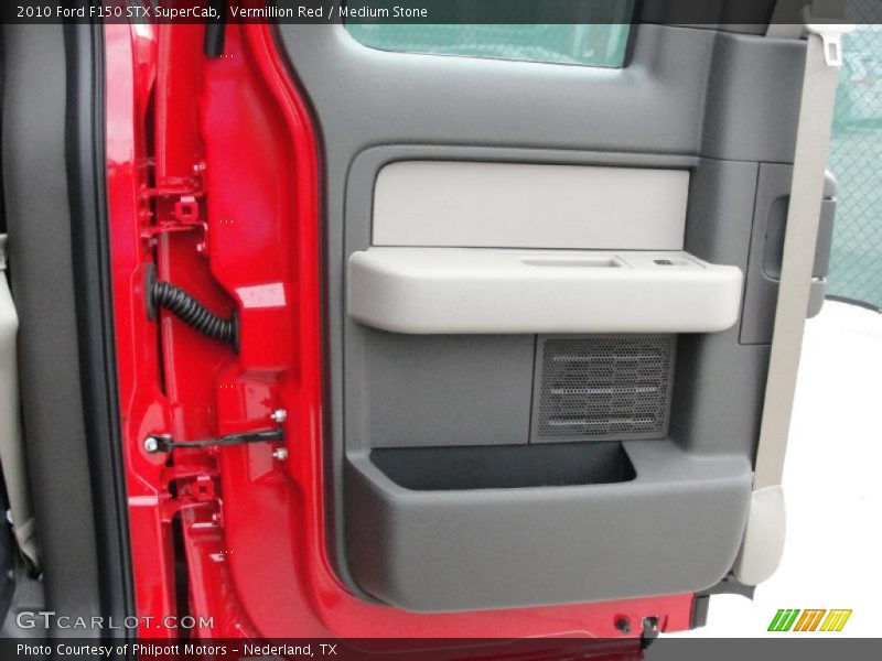 Vermillion Red / Medium Stone 2010 Ford F150 STX SuperCab