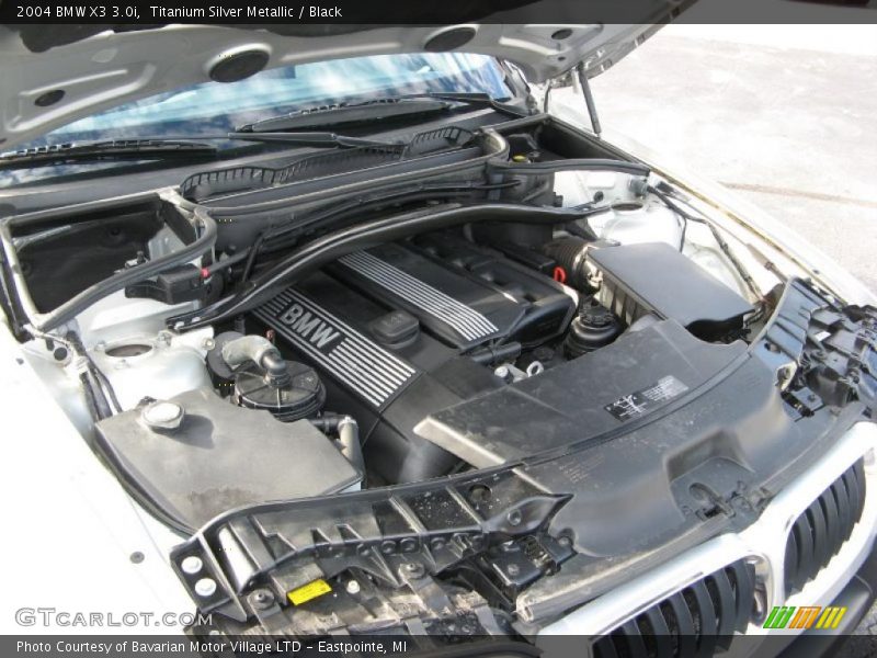 Titanium Silver Metallic / Black 2004 BMW X3 3.0i