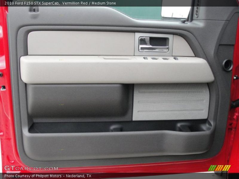 Vermillion Red / Medium Stone 2010 Ford F150 STX SuperCab