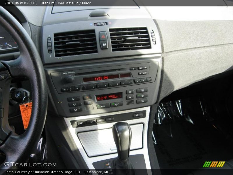 Titanium Silver Metallic / Black 2004 BMW X3 3.0i