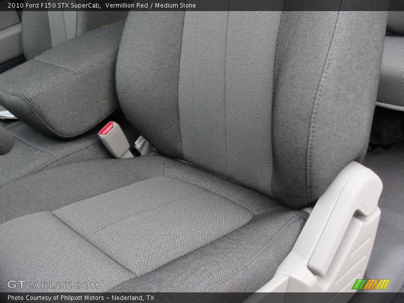 Vermillion Red / Medium Stone 2010 Ford F150 STX SuperCab