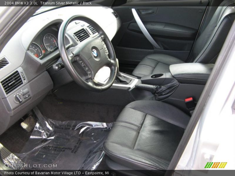 Titanium Silver Metallic / Black 2004 BMW X3 3.0i