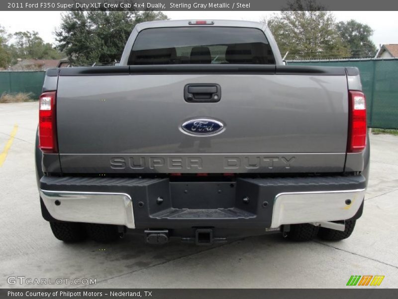Sterling Gray Metallic / Steel 2011 Ford F350 Super Duty XLT Crew Cab 4x4 Dually