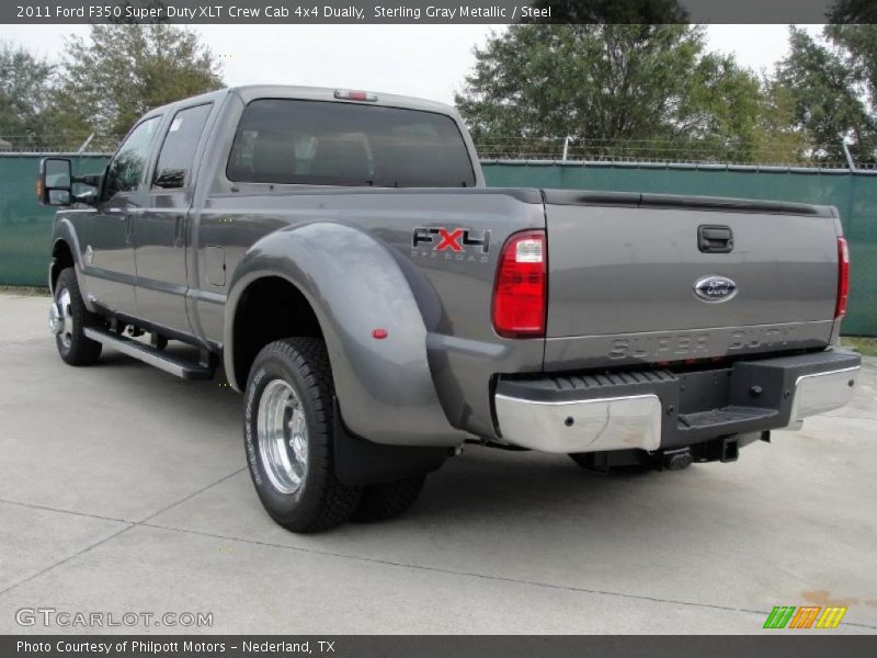 Sterling Gray Metallic / Steel 2011 Ford F350 Super Duty XLT Crew Cab 4x4 Dually