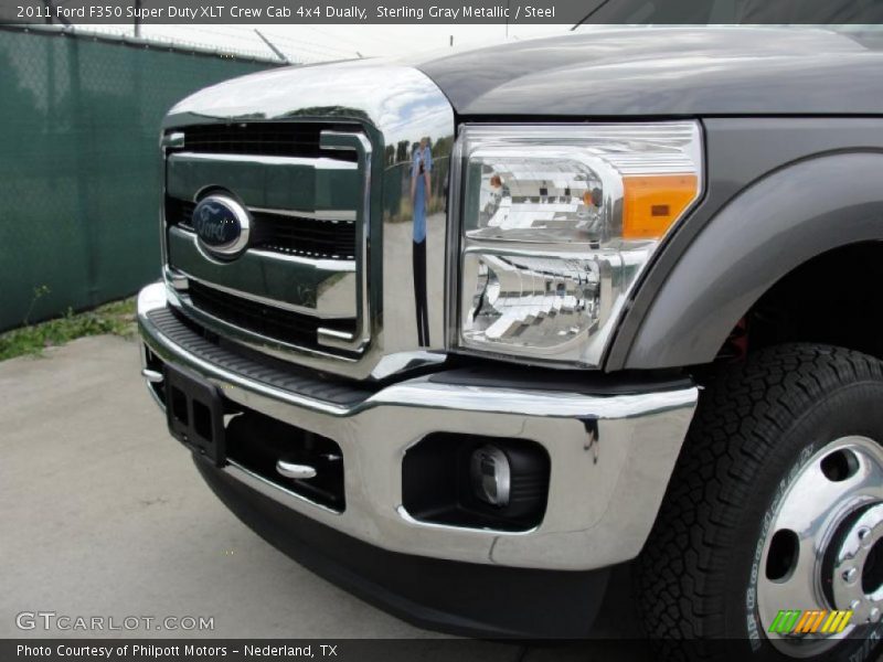 Sterling Gray Metallic / Steel 2011 Ford F350 Super Duty XLT Crew Cab 4x4 Dually