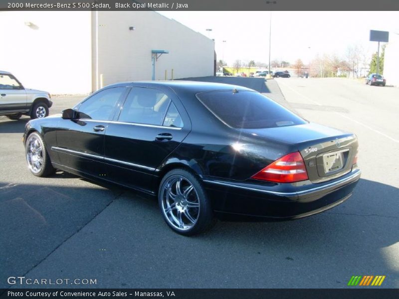 Black Opal Metallic / Java 2000 Mercedes-Benz S 500 Sedan