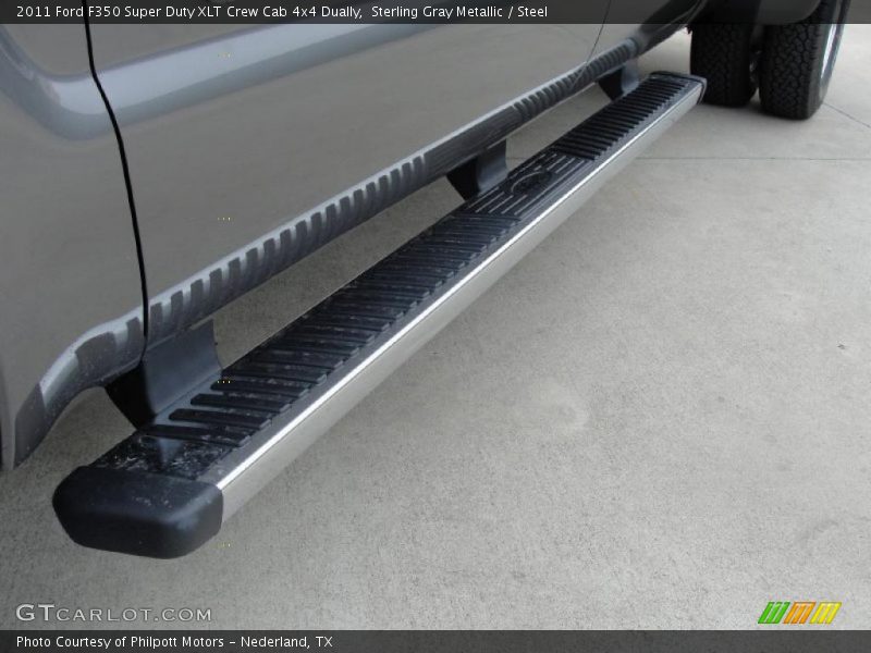 Sterling Gray Metallic / Steel 2011 Ford F350 Super Duty XLT Crew Cab 4x4 Dually