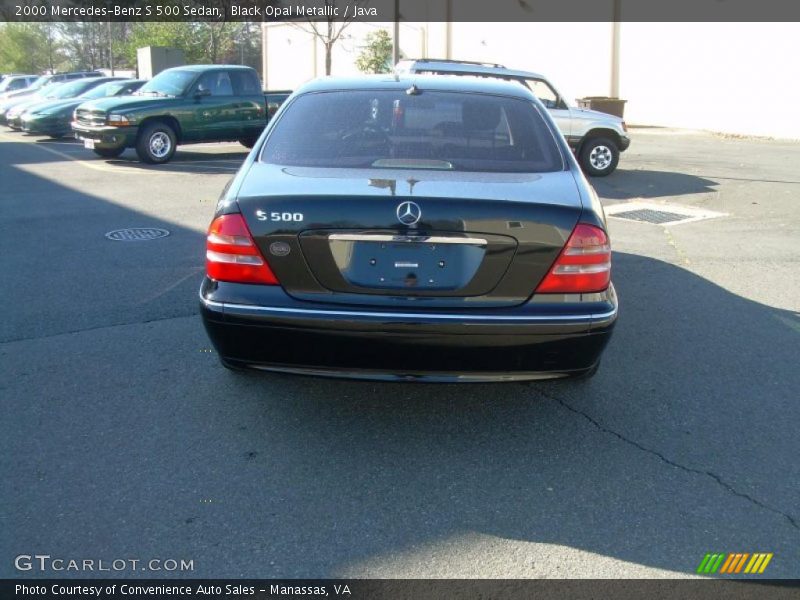 Black Opal Metallic / Java 2000 Mercedes-Benz S 500 Sedan