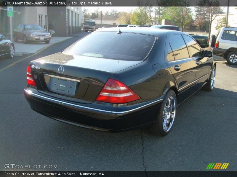 Black Opal Metallic / Java 2000 Mercedes-Benz S 500 Sedan