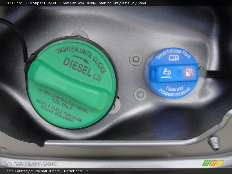 Sterling Gray Metallic / Steel 2011 Ford F350 Super Duty XLT Crew Cab 4x4 Dually