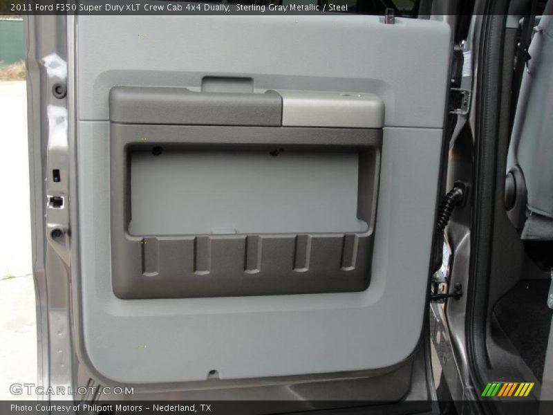 Sterling Gray Metallic / Steel 2011 Ford F350 Super Duty XLT Crew Cab 4x4 Dually
