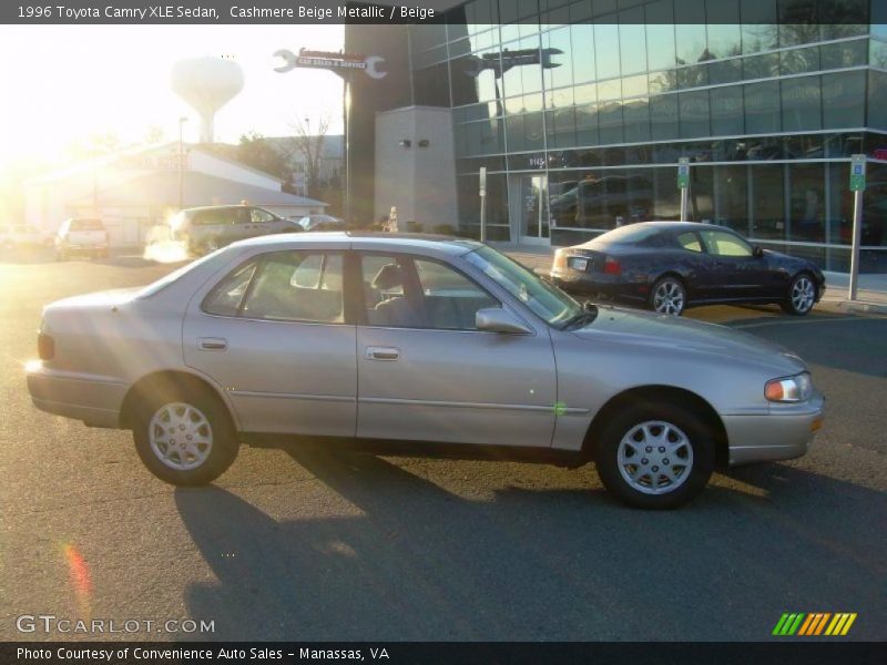 Cashmere Beige Metallic / Beige 1996 Toyota Camry XLE Sedan