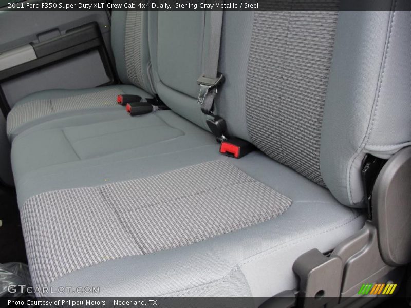 Sterling Gray Metallic / Steel 2011 Ford F350 Super Duty XLT Crew Cab 4x4 Dually